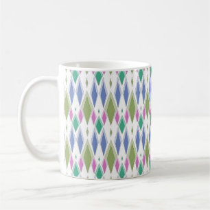 Mug Motif abstrait multicolore simple géométrique