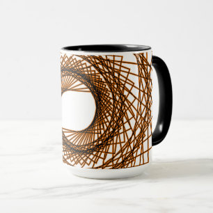 Mug motif Abstrait - orange