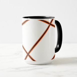 Mug motif Abstrait - orange