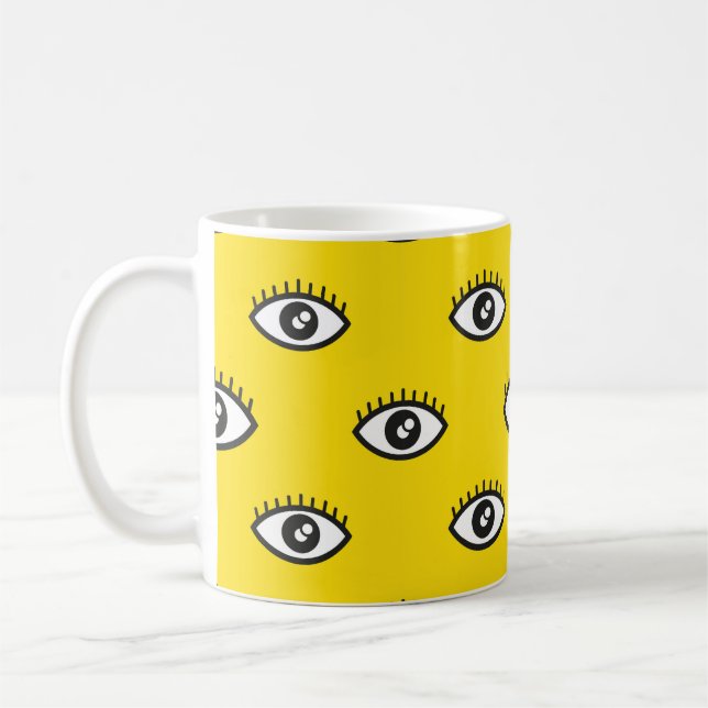 Mug Motif Abstrait pour oeil transparent. Souris ocula (Gauche)