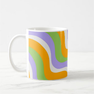 Mug Motif Abstrait Rétro Wave Boucle Y2k