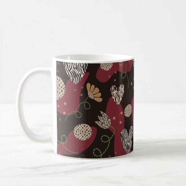 Mug motif Abstrait sans couture (Gauche)