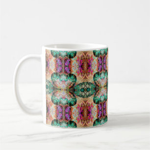 Mug motif Abstrait sans couture avec fleurs et décorat