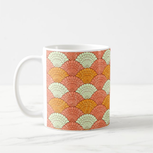 Mug Motif Abstrait sans soudure, arrière - plan de déc (Gauche)