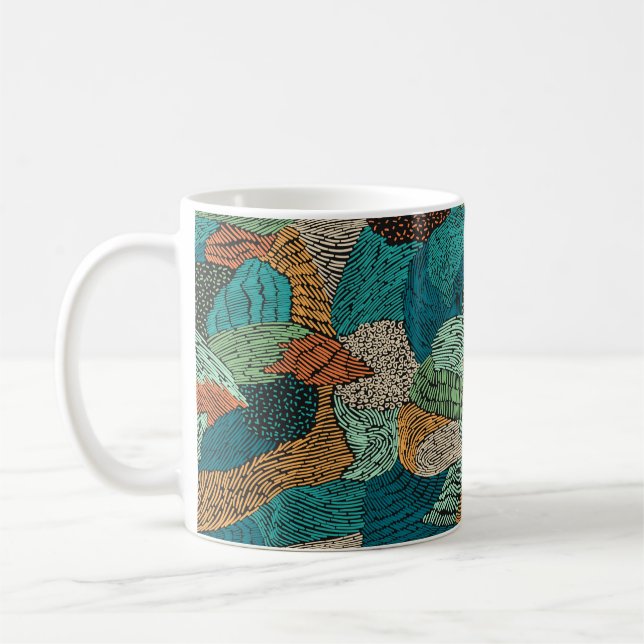 Mug motif Abstrait sans soudure. Grunge design (Gauche)