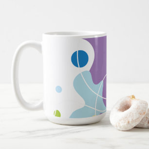 Mug Motif abstrait tendance dans les couleurs violet e