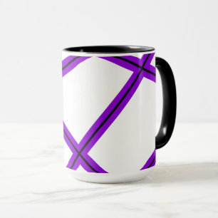 Mug motif Abstrait - violet