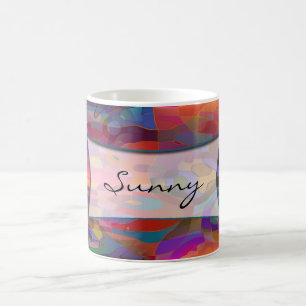 Mug Motif abstrait & votre texte