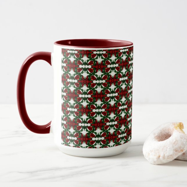 Mug Motif actuel de Noël (Avec donut)