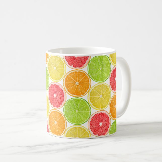 Mug Motif agrumes (Devant droit)