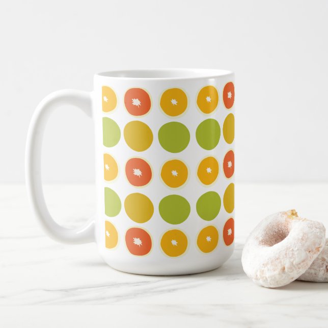 Mug Motif alimentaire Oranges agrumes (Avec donut)