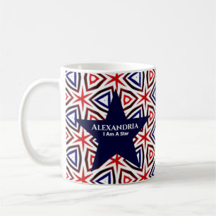 Mug Motif américain Patriotic Red White Blue Star