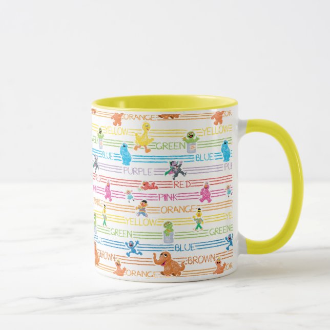Mug Motif amis de Sesame couleur arc-en-ciel (Droite)