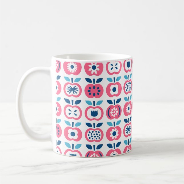Mug Motif Apple sans soudure. Ensemble d'applications  (Gauche)