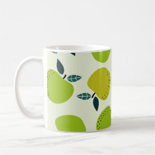 Mug Motif Apple sans soudure. Illustration du thème de