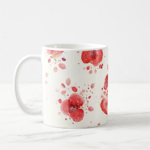 Mug Motif aquarelle de fraise Art de fruit rouge