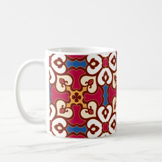 Mug Motif arabe sans couture - basé sur ottoman tradit (Gauche)