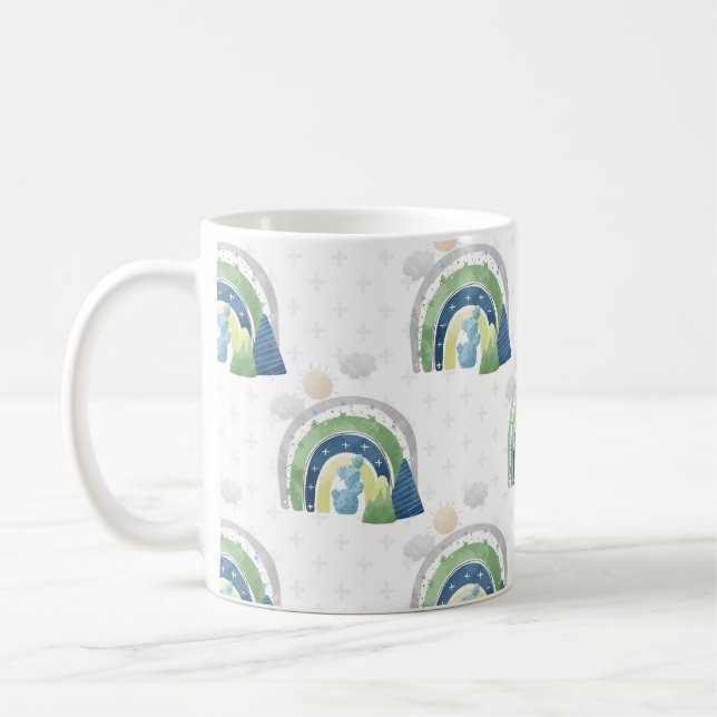 Mug Motif arc-en-ciel aquarelle (Gauche)