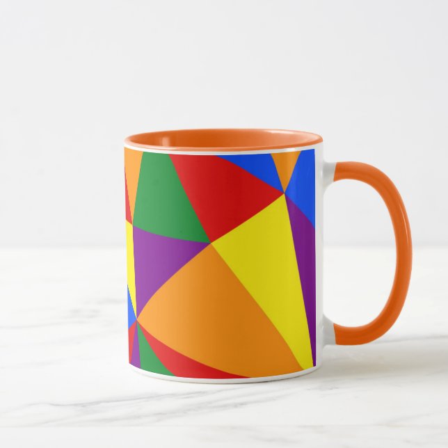 Mug Motif arc-en-ciel de Polygone (Droite)