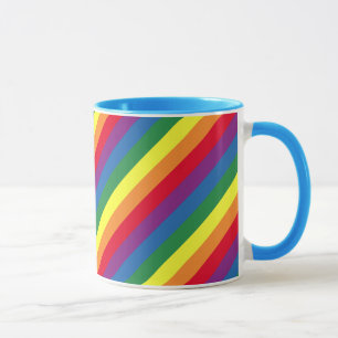 Mug Motif arc-en-ciel diagonal