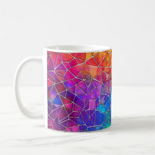 Mug Motif arc-en-ciel en verre tendu