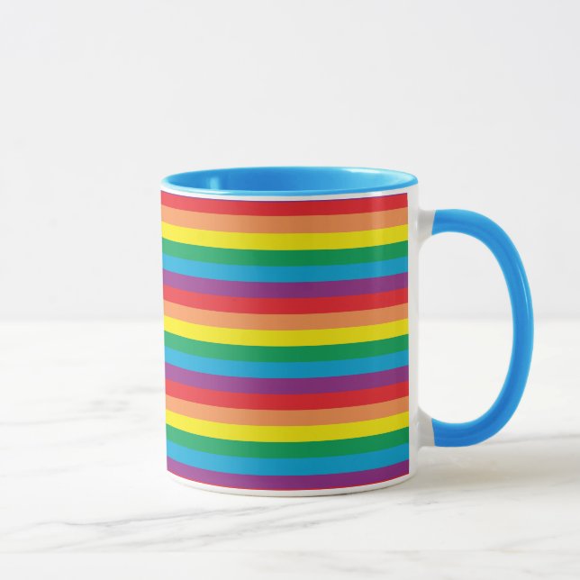 Mug Motif arc-en-ciel simple (Droite)