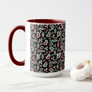 Mug Motif argent couleur rose Cryptodevise