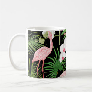 Mug Motif, arrière - plan avec des plantes tropicaux,