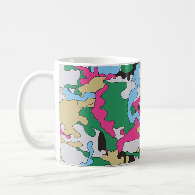 Mug Motif arrière - plan de camouflage sans couture. C (Gauche)
