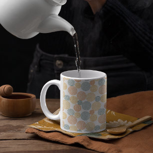 Mug Motif Arrière - plan de style rétro ancien