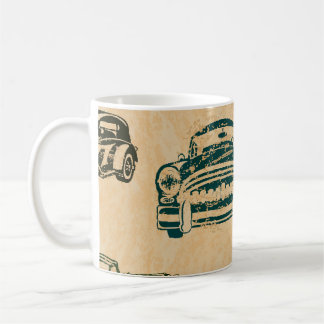 Mug Motif Arrière - plan d'illustration de voiture Vin