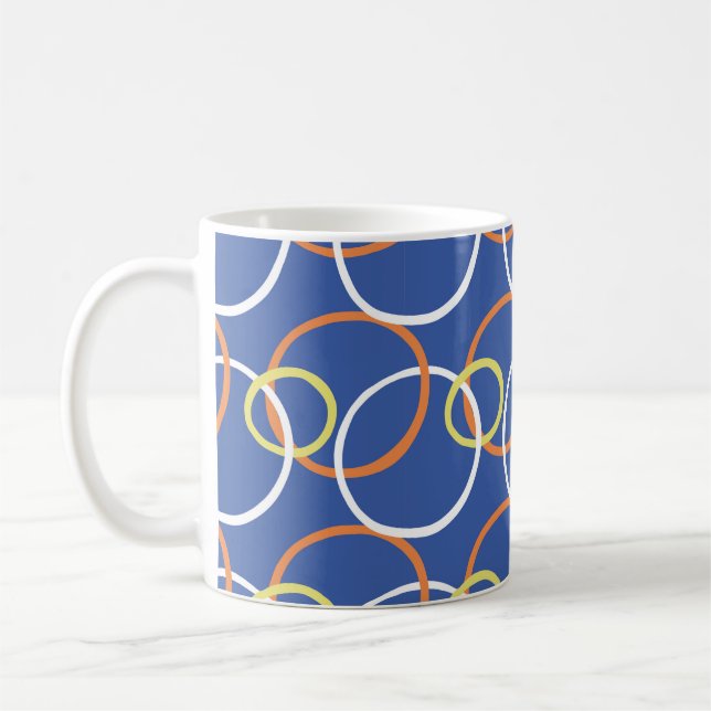 Mug motif arrière - plan vintage de texture transparen (Gauche)
