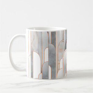 Mug Motif art déco abstrait sans couture et texture