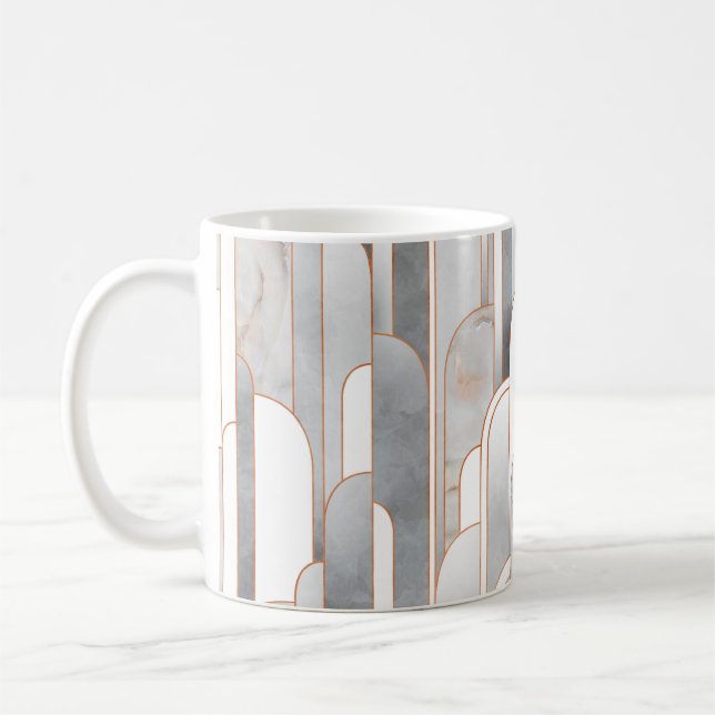 Mug Motif art déco abstrait sans couture et texture (Gauche)