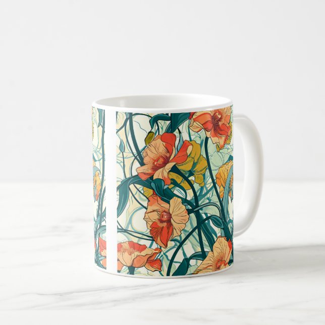 Mug Motif Art nouveau (Devant droit)