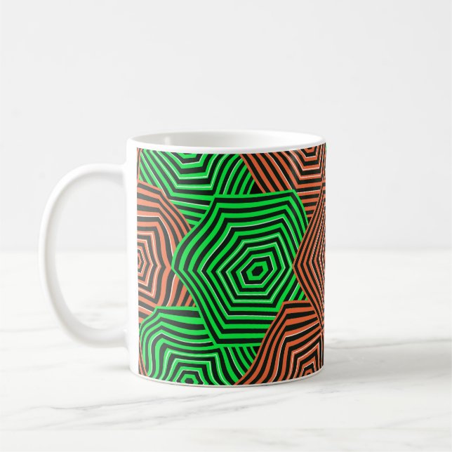 Mug Motif Art Nouveau Coloré  (Gauche)