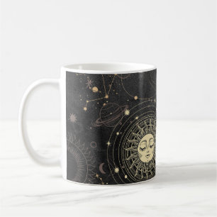 Mug Motif Astrologique Black Gold