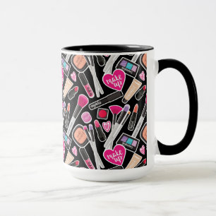 Mug Motif au néon de maquillage
