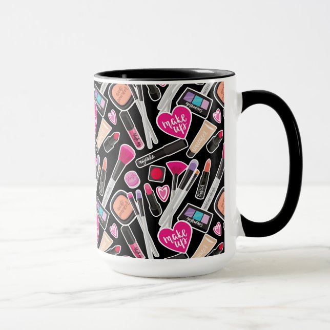Mug Motif au néon de maquillage (Droite)