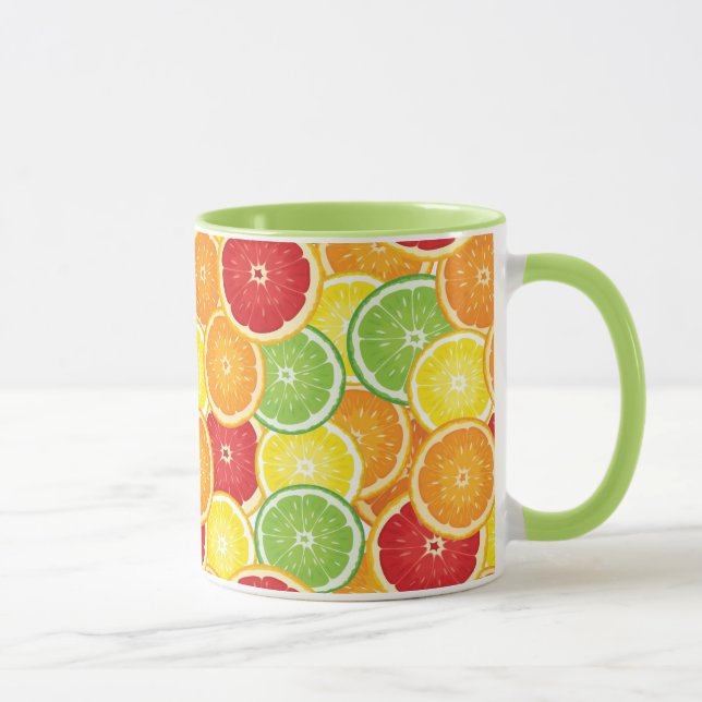 Mug Motif aux agrumes (Droite)