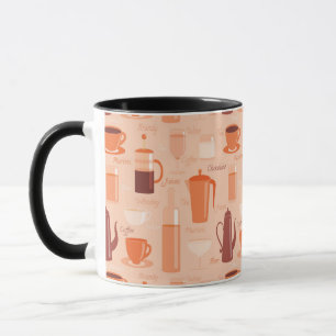 Mug Motif avec boissons et texte