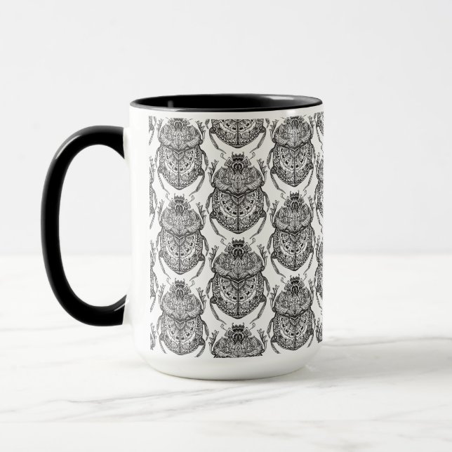 Mug Motif avec le griffonnage de main (Gauche)