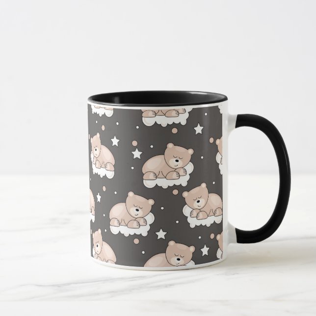 Mug motif avec le petit sommeil d'ours (Droite)