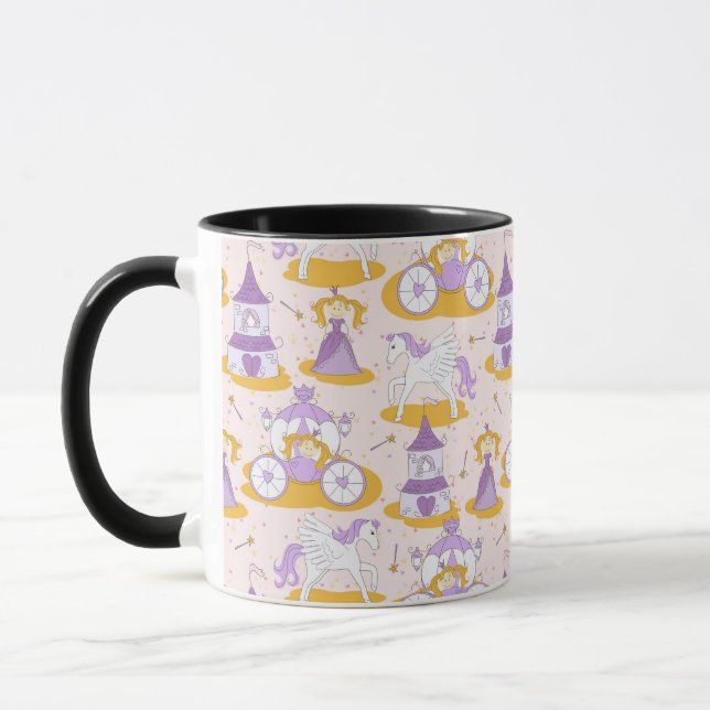 Mug motif avec une princesse (Gauche)