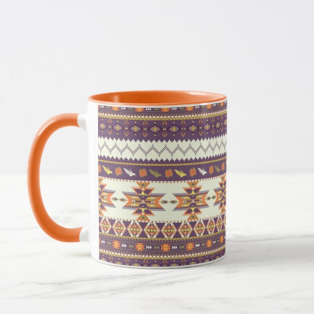 Mug Motif aztèque coloré (Gauche)