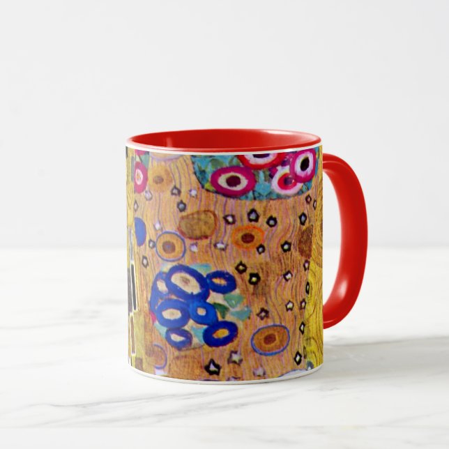 Mug Motif baiser de Gustav Klimt, Art Nouveau (Devant droit)