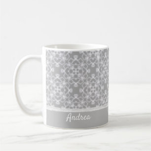 Mug Motif blanc et gris personnalisé