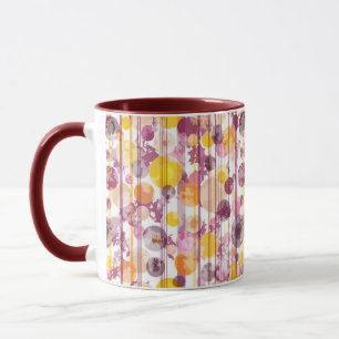 Mug Motif blanc rayé tacheté