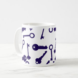 Mug Motif bleu clé