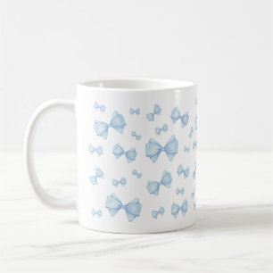 Mug Motif bleu Coquette Bow